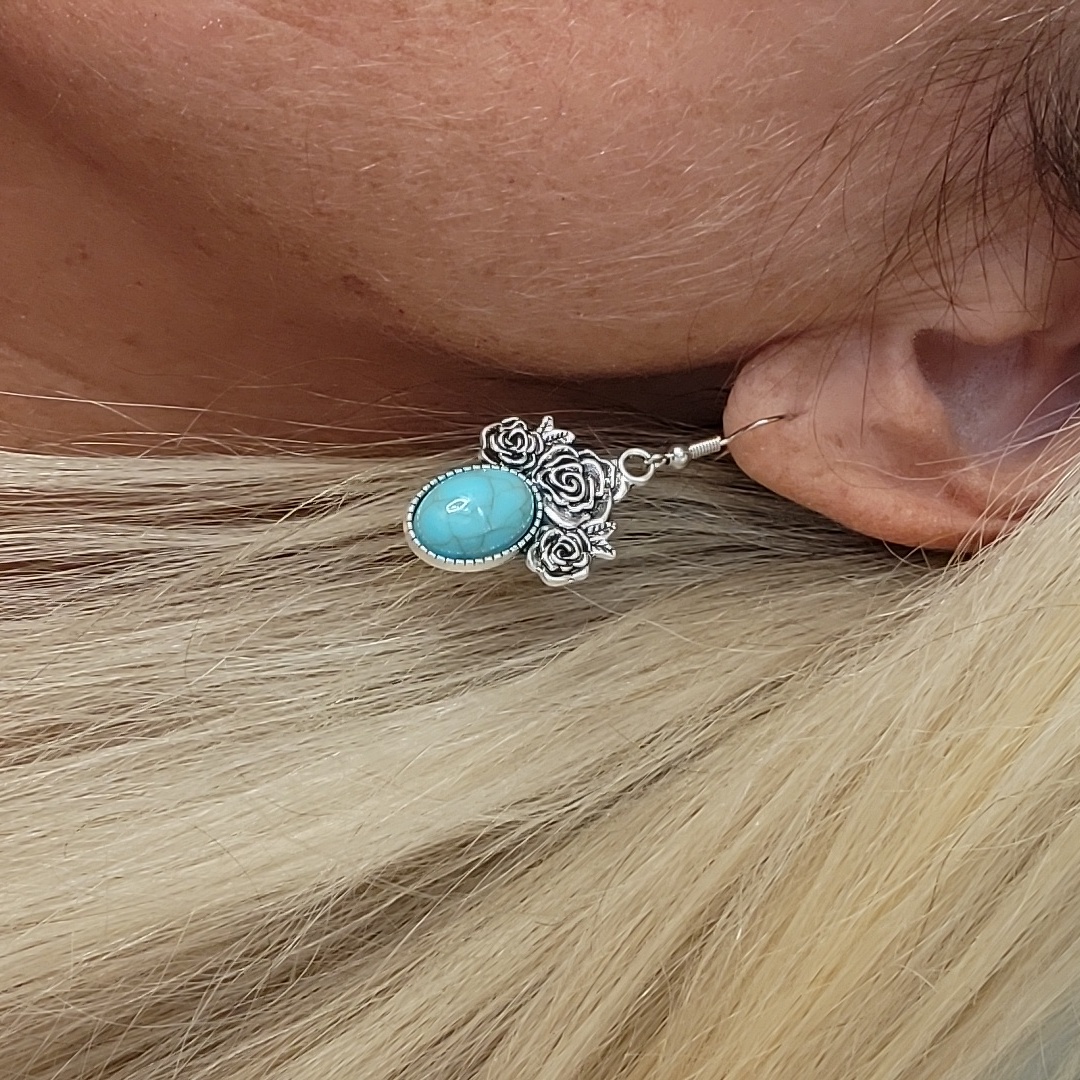 Bohemian Rose Drop Earrings 19$